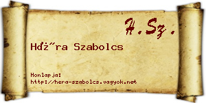 Héra Szabolcs névjegykártya