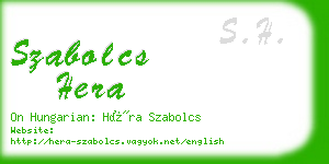 szabolcs hera business card